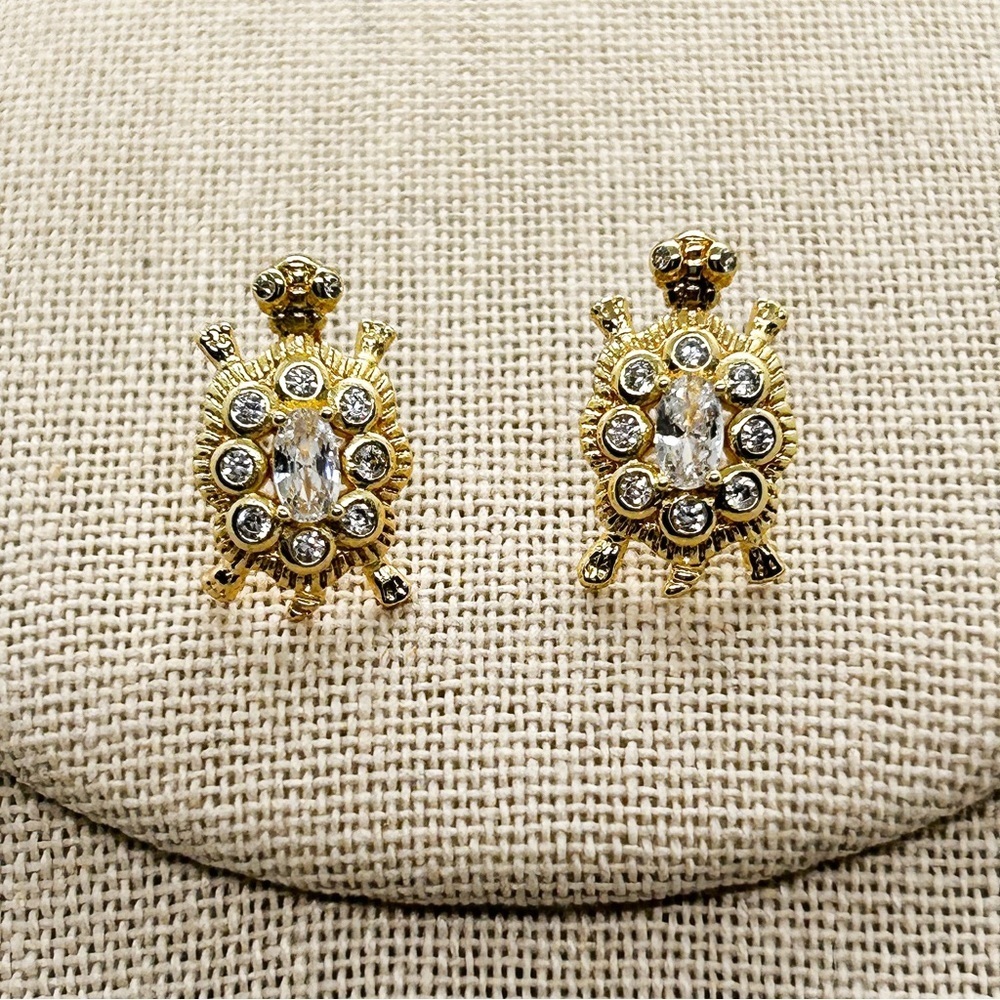 NWOT Gold filled Turtle earrings and necklace set ❤️ - Picture 4 of 12